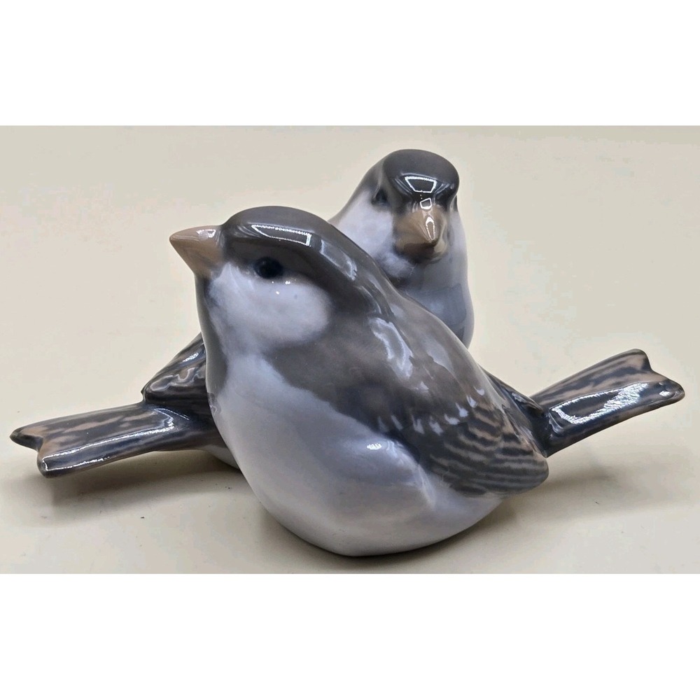 Bing And Grondahl Bird Figurine 1309 Sparrows B & G -‎ A.B. Schou